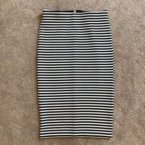 Striped 50s pinup Pencil Skirt